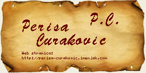 Periša Curaković vizit kartica